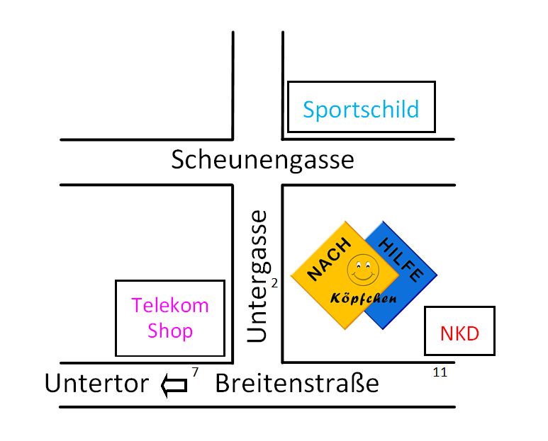 Wegbeschreibung fr Ortskungige